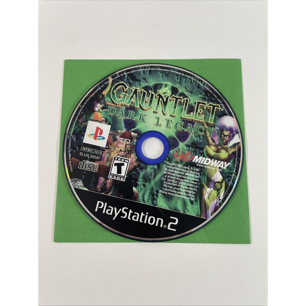 Gauntlet: Dark Legacy (Sony PlayStation 2, 2001) Disc Only Tested